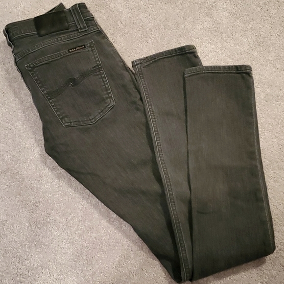 Nudie Long John Worn Grey Skinny Jean - Picture 2 of 6